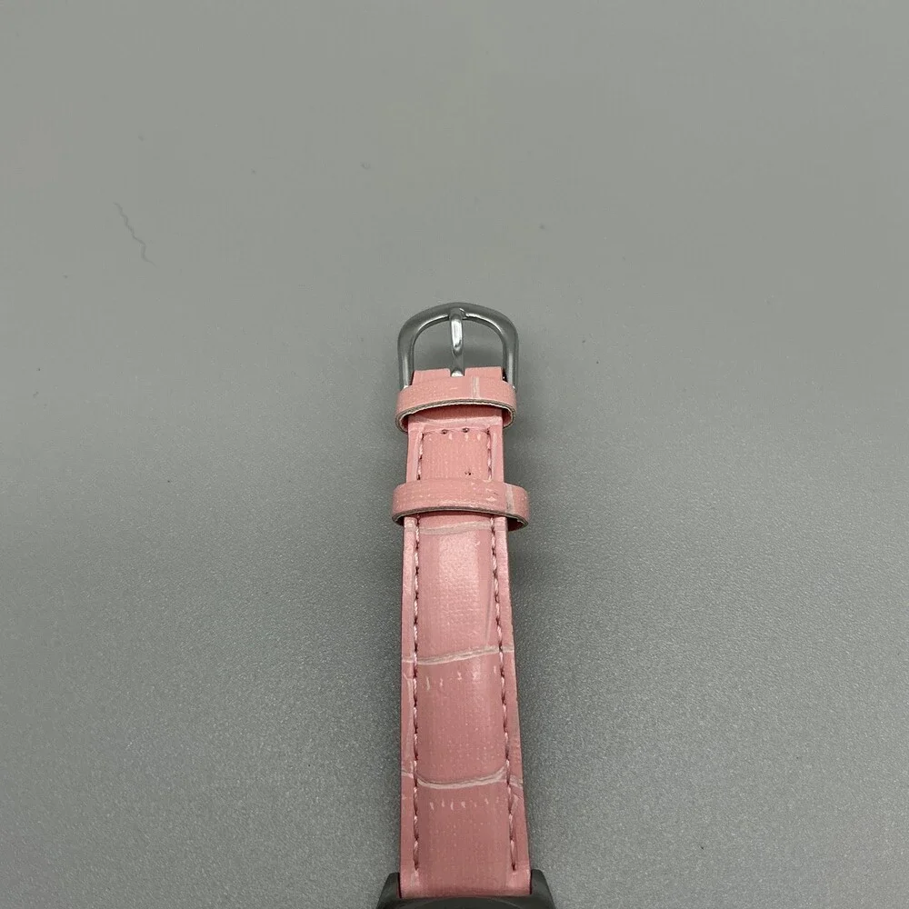 Casio LTP-V300 Womens Watch 32mm Pink Dial Silver Tone Day Date New Battery
